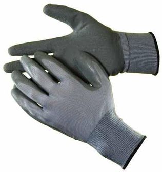 Ansell Edmont Coated Gloves Size 8 PowerFlex Rubber Dipped Palm 206401