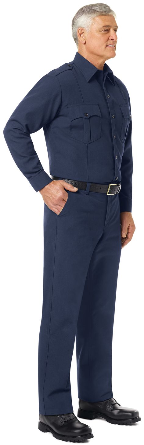 Workrite FR Pants FP52 Classic Firefighter Navy Example Right