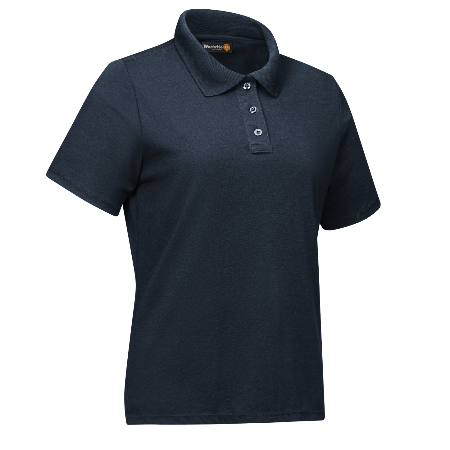 Workrite-fr-womens-ft11-polo-shirt-navy-side