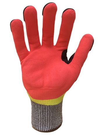 Ironclad LPI-CC5-03-M Impact Gloves,M,Hi-Vis Orange/Green,PR