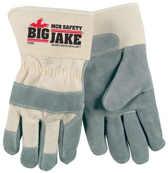 MCR Safety Big Jake Gloves 1700 Leather Palms