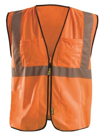 Occunomix ECO-GCS High Visibility Mesh Surveyor Vest Front Orange