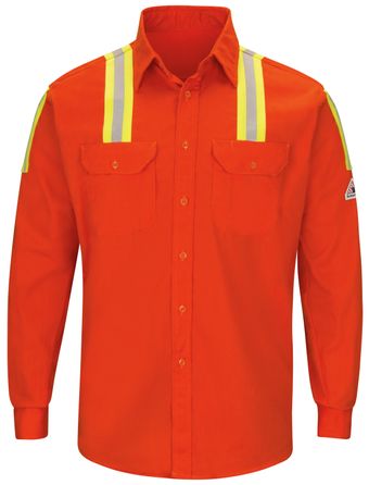 bulwark-fr-shirt-slat-midweight-enhanced-visibility-uniform-silver-yellow-striping-orange-front.jpg