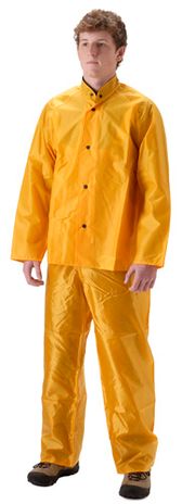 nasco worktruff 600j lightweight waterproof yellow rain suit