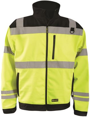 Occunomix LUX-M6JKT High Visibility Soft Shell Jacket Front