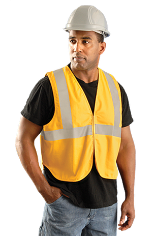 Occunomix LUX-XSGFR Hi-Viz Flame Resistant NON-ANSI Solid Vest Example