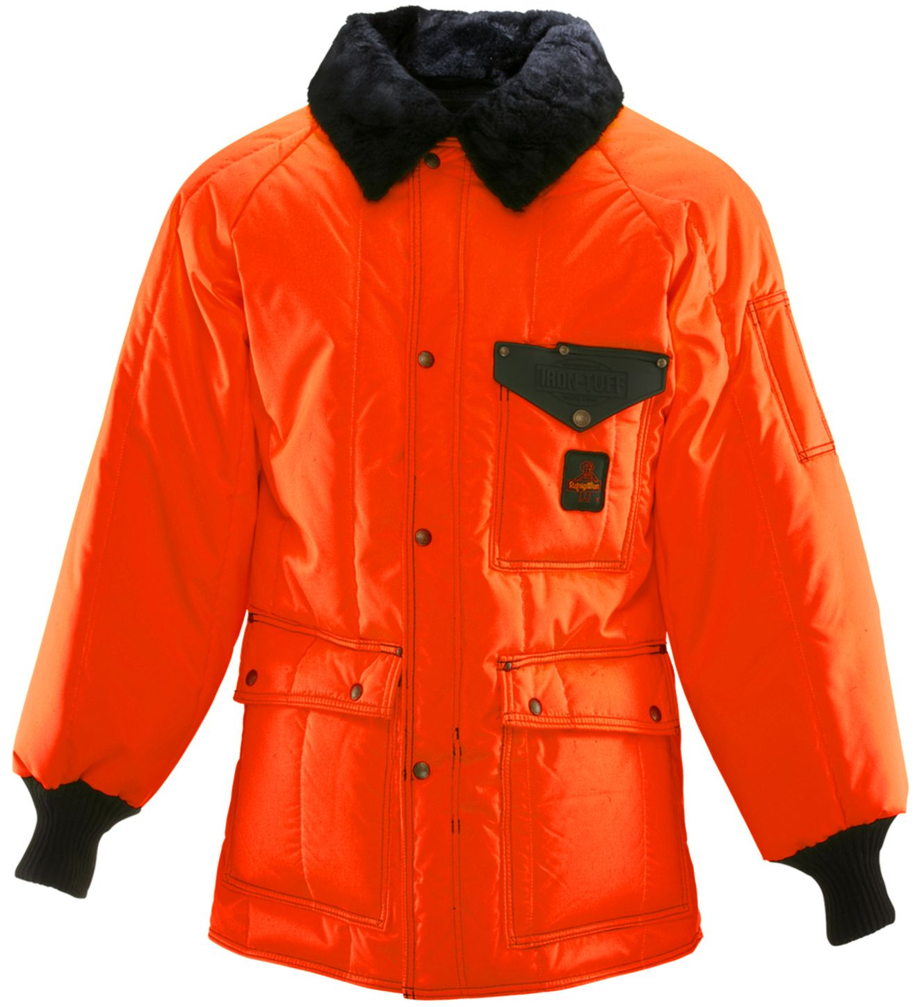 RefrigiWear 0358HV HiVis Iron-Tuff Siberian Coat Orange Front