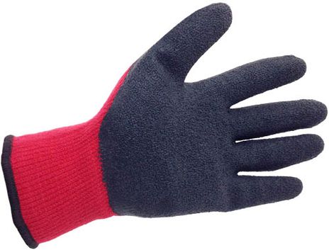 4Works Nylon Gloves HS3309 w/ Textured Latex Palm & Knuckles - Black