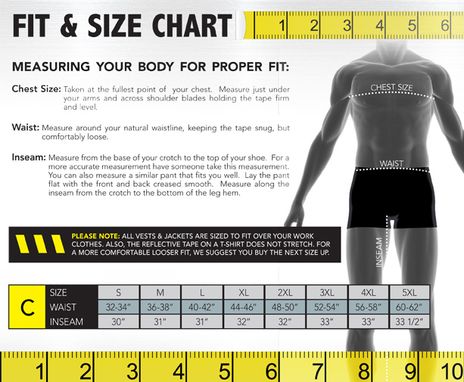 Occunomix size chart C