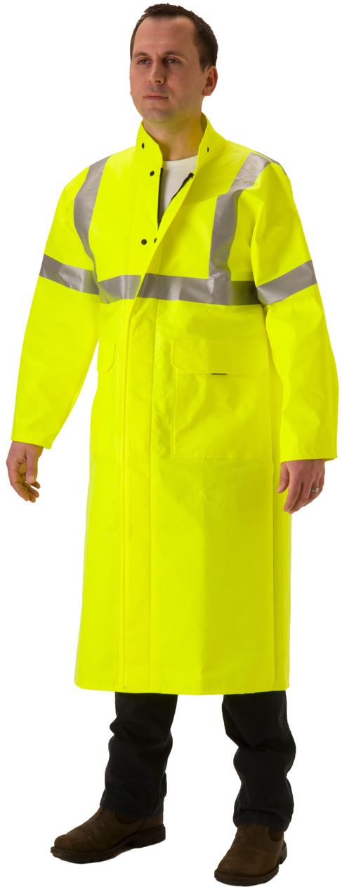 Nasco ArcLite Air 1701CFY FR Hi-Vis Full Length Coat 50" Front