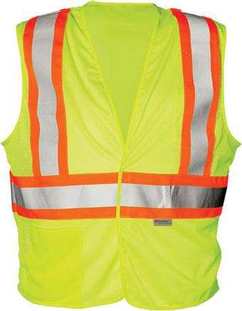 OK-1 Safety Vest OK-ILDOTM - Contrasting Stripe Class 2 Mesh Polyester