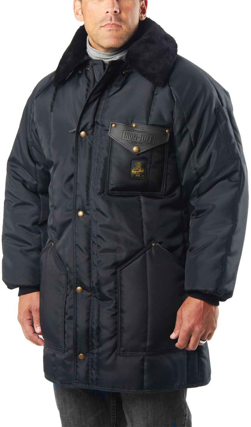 RefrigiWea 0361 Iron-Tuff Winterseal Cold Weather Work Coat Thigh Length Example