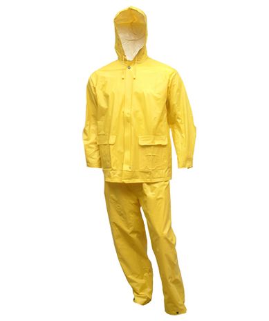Tingley Tuff-Enuff Plus .25mm Double Ply PVC Rain Suit S62217 - Yellow, 2 Piece