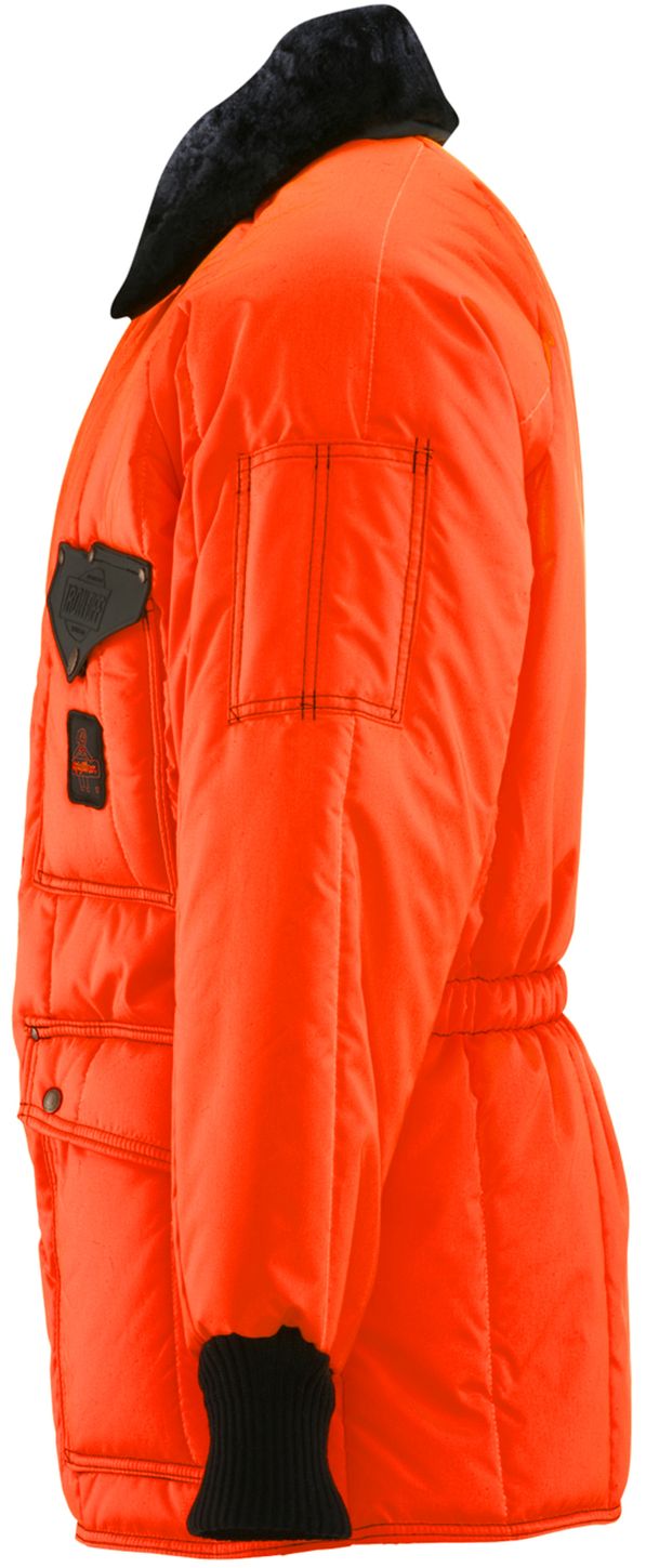 RefrigiWea 0358HV HiVis Iron-Tuff Siberian Coat Orange Left