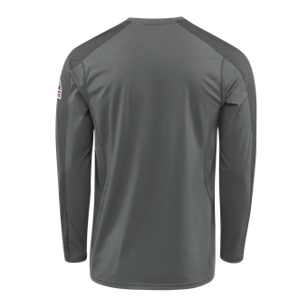 Bulwark-fr-stl2-mens-flex-knit-henley-charcoal-back