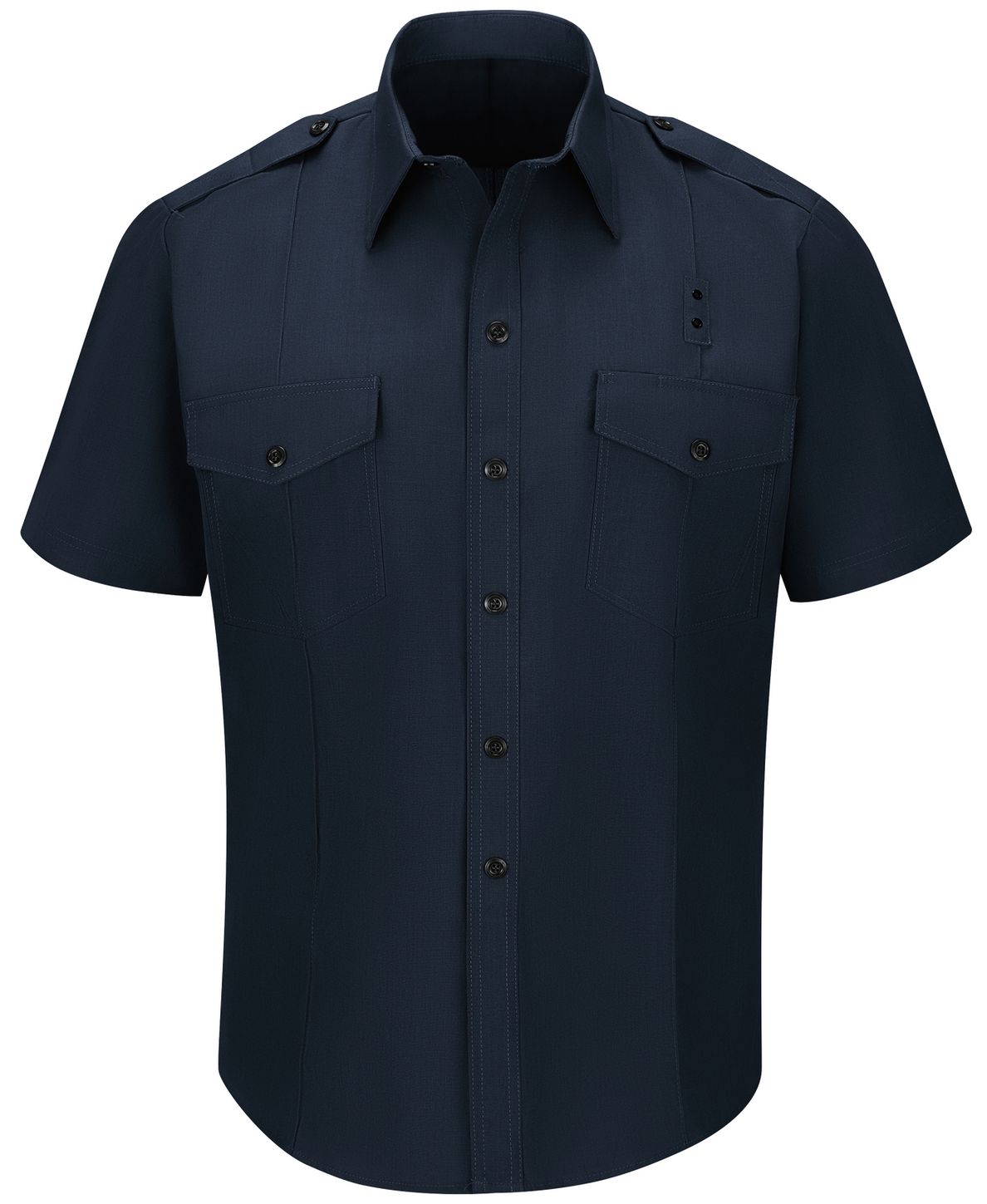 Workrite FR Fire Chief Shirt FSC2 Classic Short Sleeve Midnight Navy Front