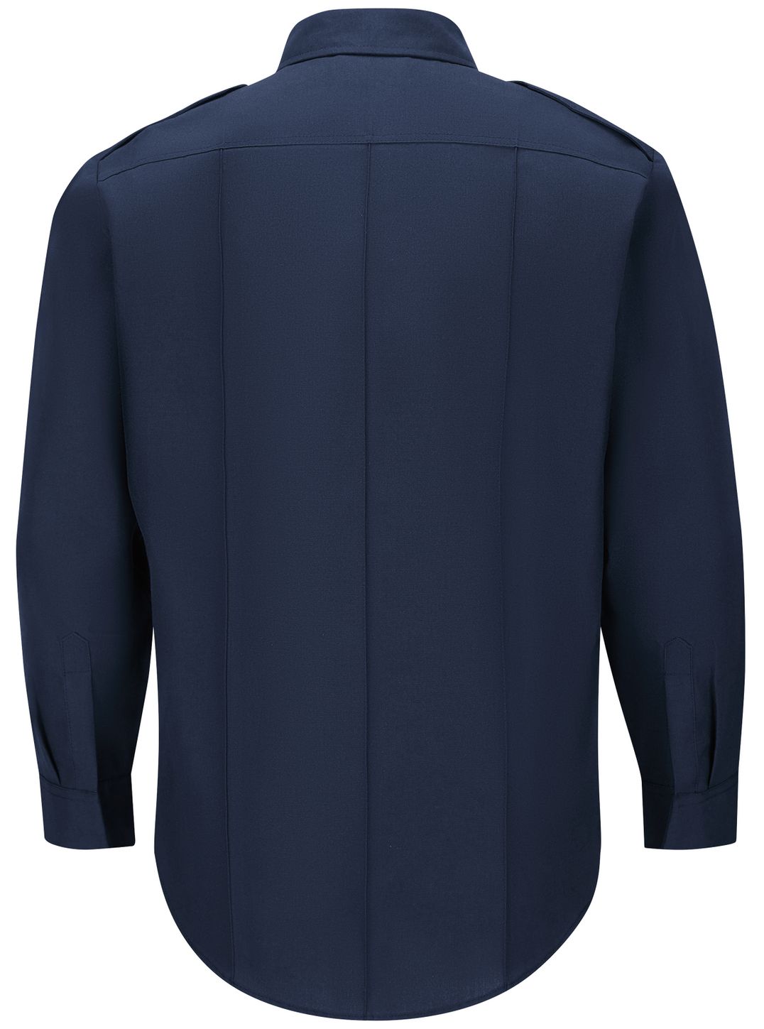 Workrite FR Fire Officer Shirt FSE0 Classic Long Sleeve Navy Blue Back