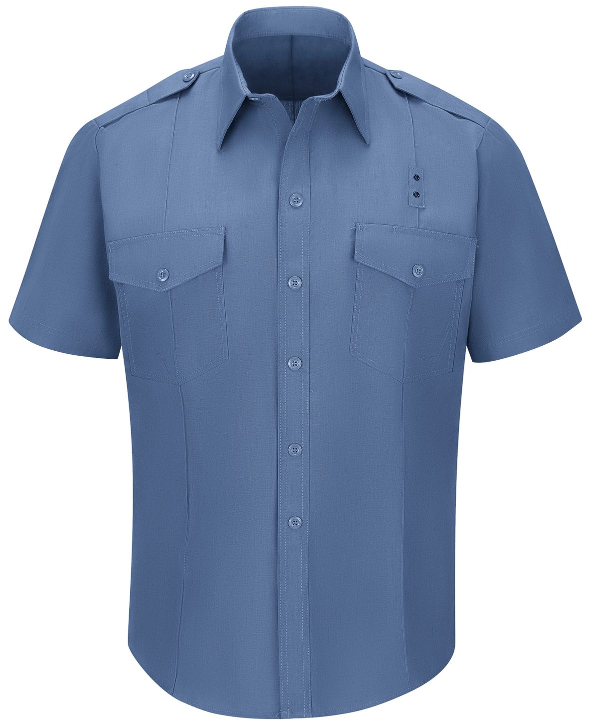 Workrite FR Fire Chief Shirt FSC2 Classic Short Sleeve Light Blue Front