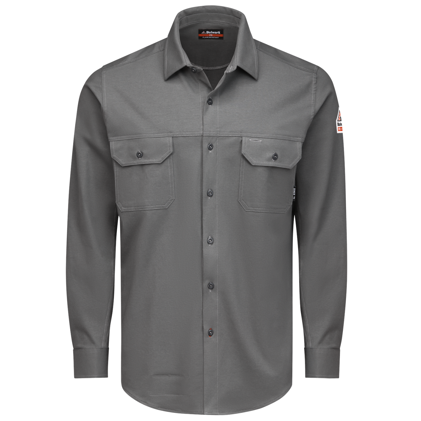 Bulwark-fr-stg4-mens-shirt-charcoal-front