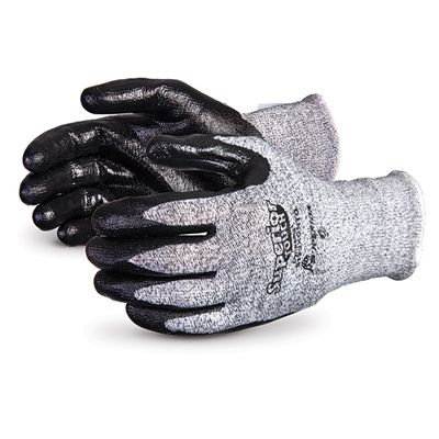 Superior Silicon Free Dyneema Gloves, Nitrile Palm Coated, Grey S13SXGNT
