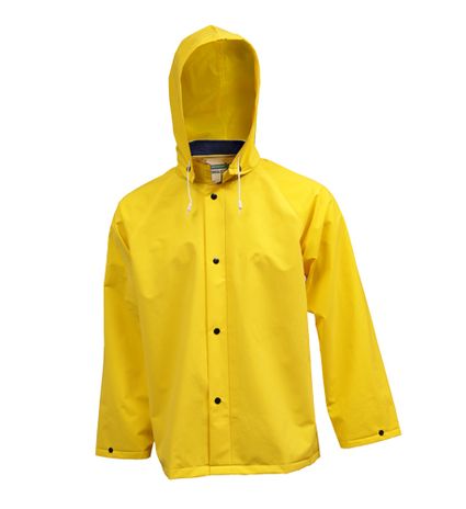Tingley .35mm PVC Rain Jacket J53207 - Yellow, with Detachable Hood