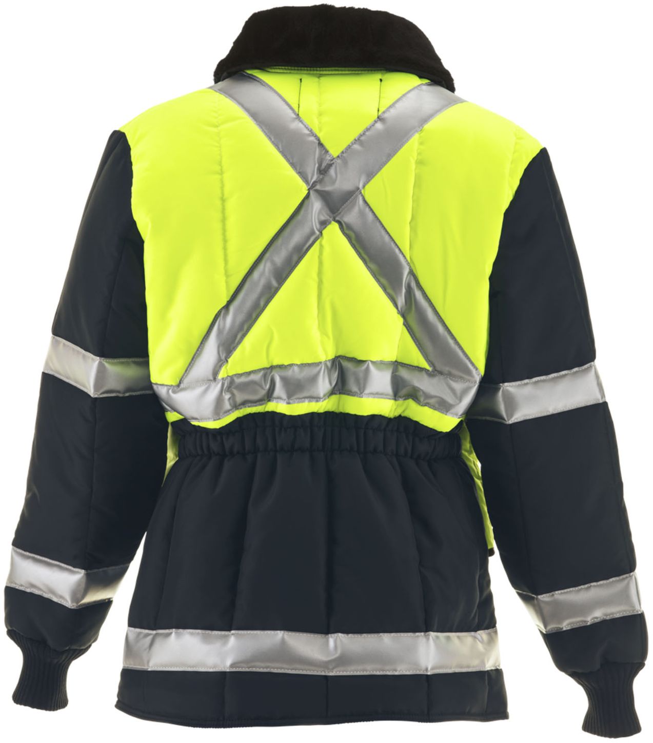 Refrigiwear 0344L2 — HiVis Iron-Tuff Coverall — Coverall Size: 2XL, Garment Primary Color: Lime