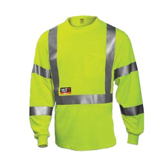 Tingley HRC 2 Hi Vis Fire Resistant Long Sleeved Shirt S85522 - Lime