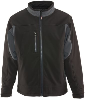 RefrigiWear 0490 Softshell Insulated Work Jacket Black Front