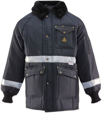 RefrigiWear 0343 Iron-Tuff Siberian Vinter Work Coat With Reflective Tape Front