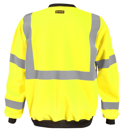 Occunomix LUX-CSWT Crew Neck Sweatshirt Back Yellow