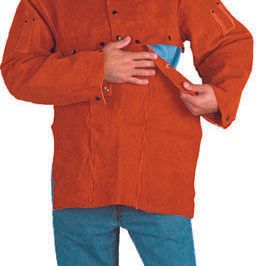 Chicago Protective BIB-CL-19 Rust Split Leather 19" Bib