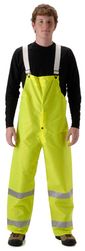 nasco worklite yellow hi viz lightweight tear resistant foul weather bibs