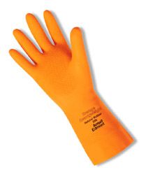 Ansell Orange Heavyweight 208 Unsupported Latex Gloves