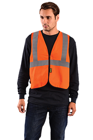 Occunomix LUX-XFR Hi-Viz Flame Resistant NON-ANSI Solid Vest