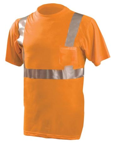 Occunomix Economy T-Shirt LUX-SSETP2 - High Vis Lightweight Front Orange